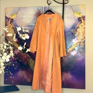 Knee Length Peach Jacket